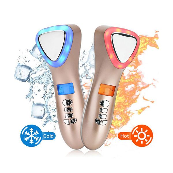 

led фейслифтинг для лица массажер ультразвуковой криотерапия горячий холодный молот light фотон уход за кожей для удаления морщин машина кра