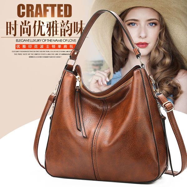 

2020 new foreign trade spring new model womens bag european and american fashion handbag elegant crossbody/shoulder bag big bag wholesal