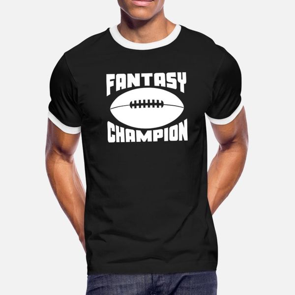 

fantasy football champion t shirt men character short sleeve s-3xl outfit crazy basic summer trend shirt