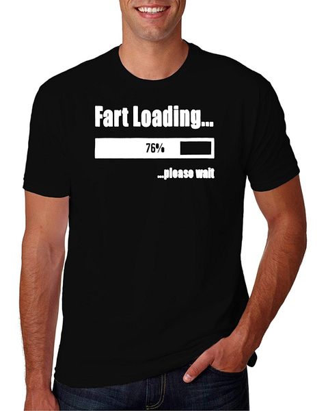

fart loading please wait hilarious funny novelty parody t-shirt summer short sleeves cotton t shirt fashion o-neck hipster