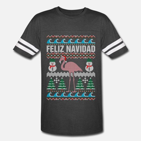 

feliz navidad ugly christmas sweater t shirt men create cotton o-neck clothing fit comfortable spring autumn outfit shirt