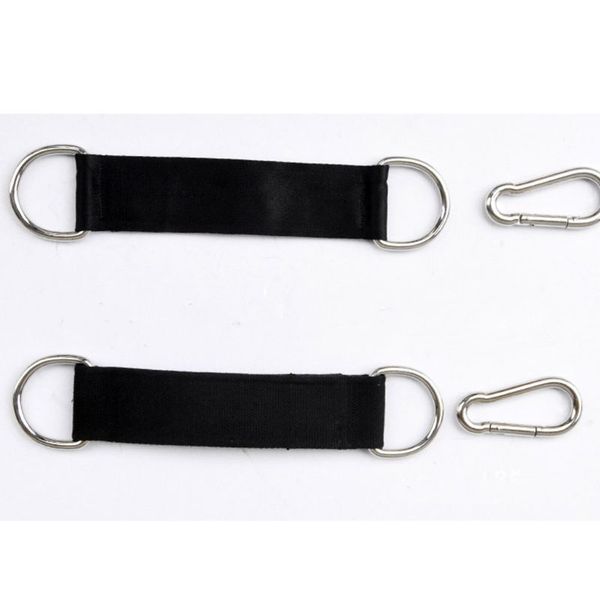 

heavy duty sling straps fitness pull up bar hanging leg raiser with steel d-ring n58b