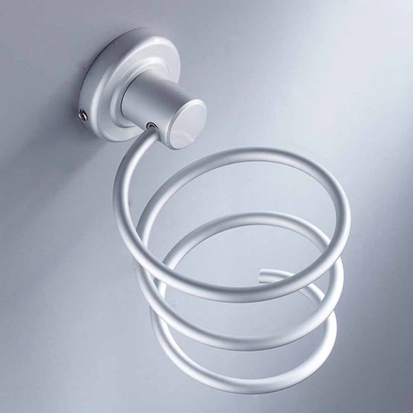 

aluminum wall mounted bathroom hair dryer drier rack storage holder
