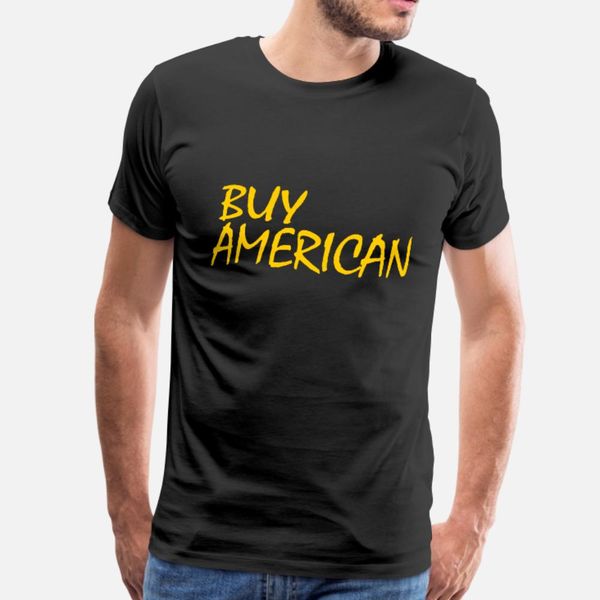 

buy american t shirt men design cotton o neck male cute casual summer natural shirt