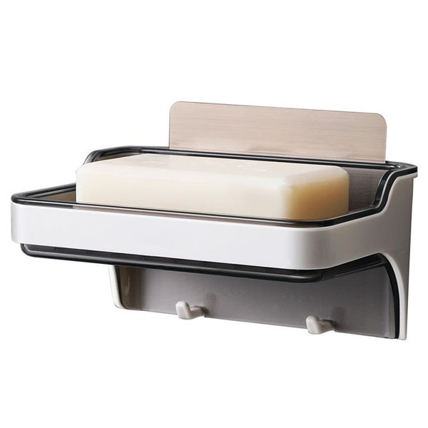 

soap dish double layer kitchen tool box bathroom accessories suction cup tray