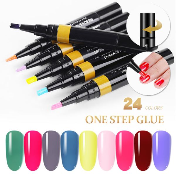 

one-step nail glue primer seal three-in-one nail ptherapy glue tool, Red;pink