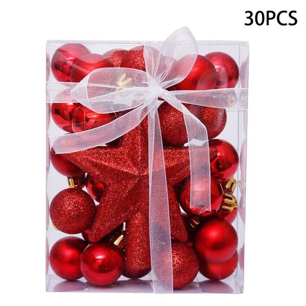 

pvc christmas decoration ball supplies universal birthday 30pcs set 30mm