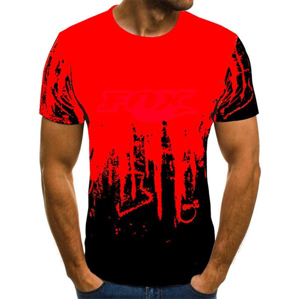 

summer male fox tail new camouflage tight 3d print shirts anime oversized kawaii men clothing