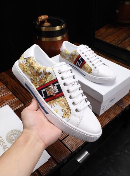 

2021o limited edition men 's printed sports shoes ,fashion versatile shoes ,comfortable low -shoes ,original box packaging 38 -44, Black