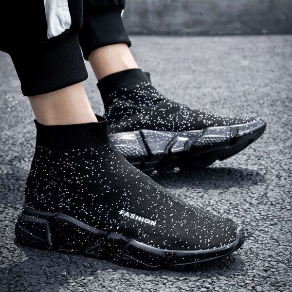 

platform shoes for men light weight running shoes man slip-on sneakers black high-men's sports plus size male shoe h3