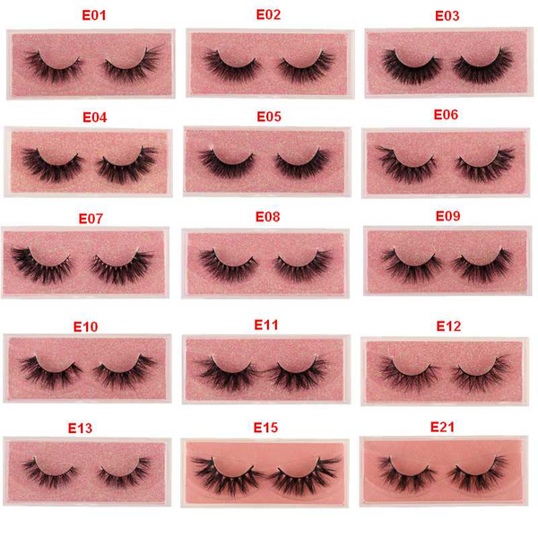 

false eyelashes 5 / 20 /50/100 /paies mink 100% cruelty handmade 3d lashes full strip soft makeup