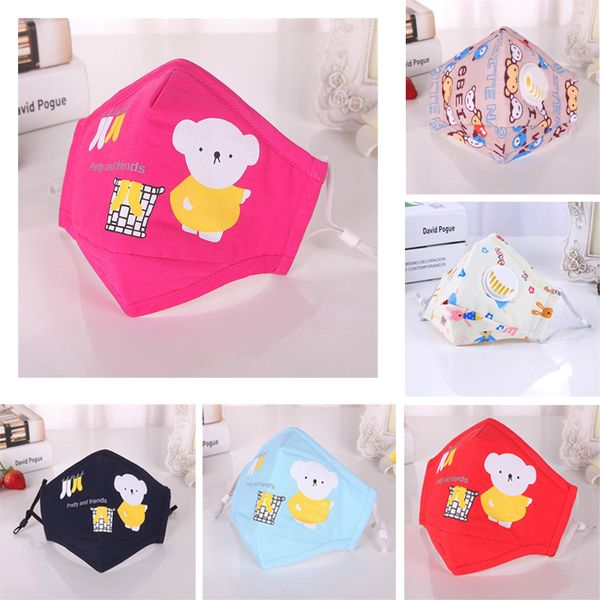 

designer special children's mask cartoon pattern face mask anti-fog dust-proof light and breathable adjustable washable cotton mask