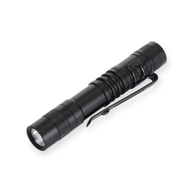 

portable mini penlight xpe-r3 led flashlight torch xp-1 pocket light 1 switch modes outdoor camping light use aaa