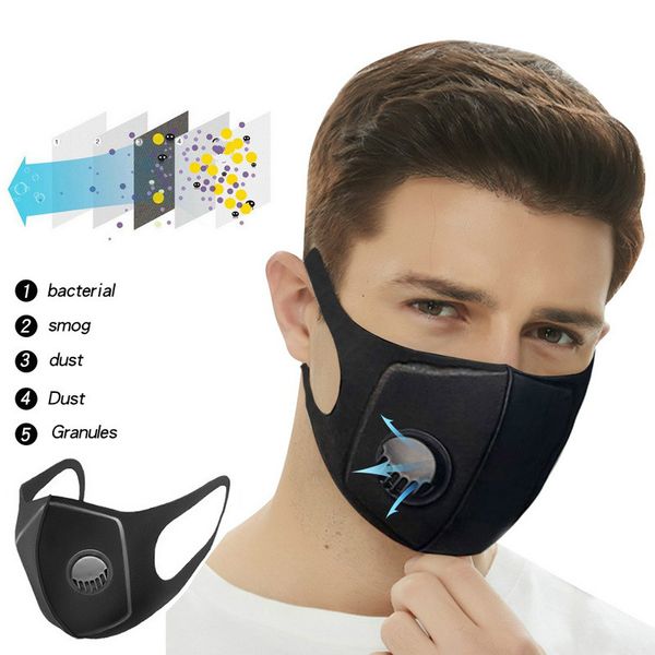 

черный anti dust mask рм2,5 mouth маска против пыли маска многоразового респиратора маски