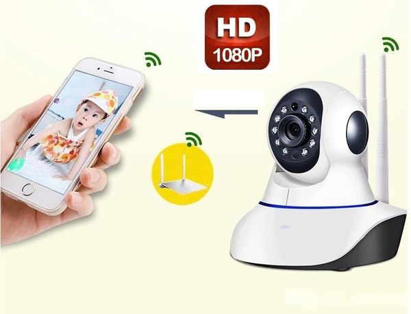 

double antenna camera wireless ip camera wifi security cameras megapixel 1080p hd indoor wireless digital security cctv ip cameras