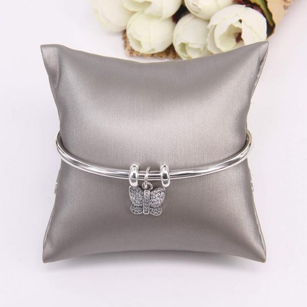 

hemiston zircon cz pd butterfly charm carrier bracelets bangles glam fashion jewelry gift for women bijoux, Black