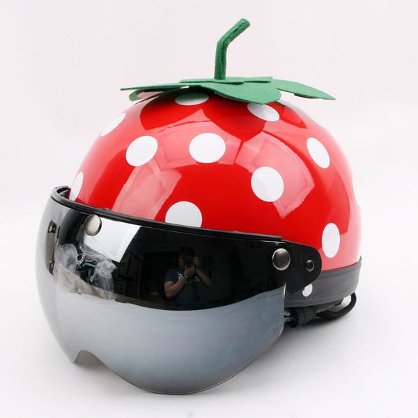 

2020 summer sun protection women pink red open face half motorcycle helmet girls electric light cute flip up helmet casco moto