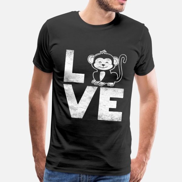 

monkey love t shirt men gift tee shirt euro size s-3xl original gift comfortable summer normal shirt