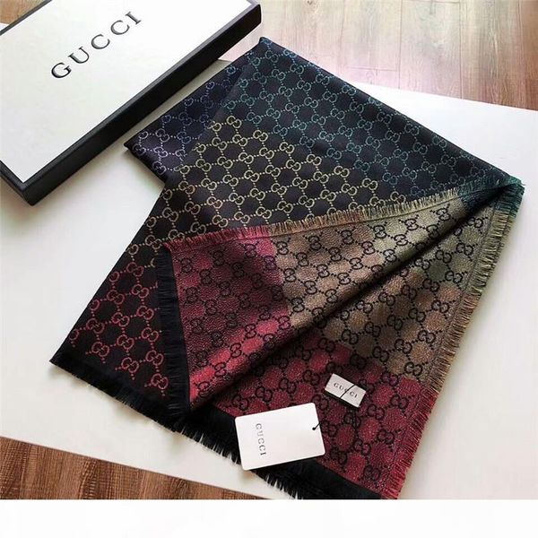 

new scarf shiny gold and silver thread woollen yarn-dyed scarf fashion shawl for men and women 140*140cm, Blue;gray