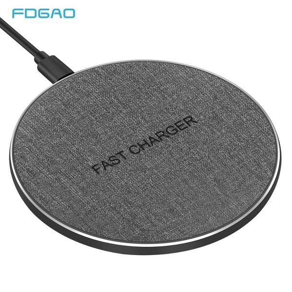 

15w qi wireless charger pad for iphone 11 pro max xs 8 xr x samsung s9 s10 s20 huawei p40 usb-c fast charging station