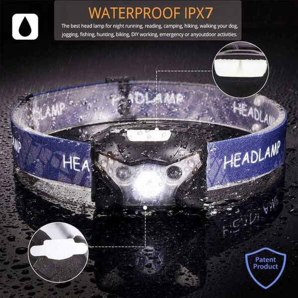 

headlamps dreamburgh 60000lm led headlamp body motion sensor outdoor camping night fishing waterproof headlight torch lanterna