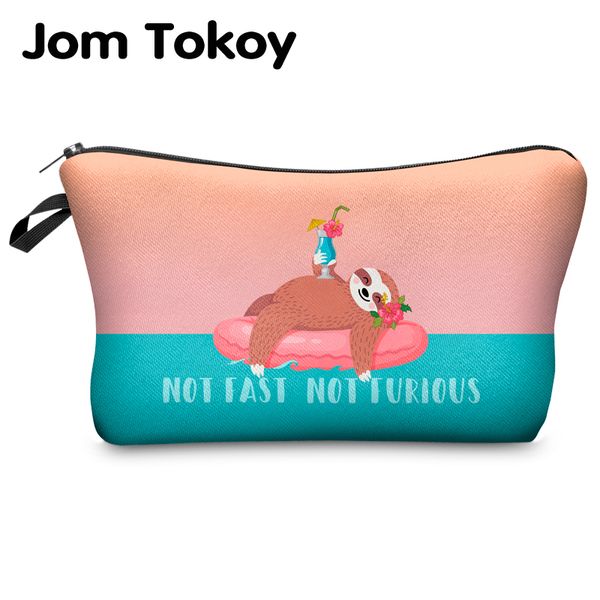 

jomtokoy женщины cosmetic bag лня модель цифровой печать туалетная сумка для путешествий организатора макияж hzb1011