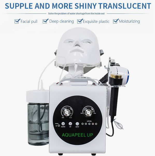 

5 in 1 hydra facial microdermabrasion rf face lift cooling skin tightening home spa salon use machine