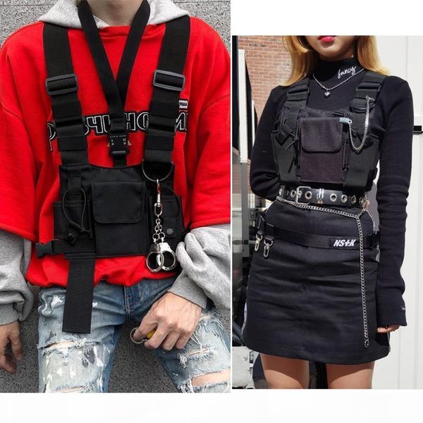 

designer-nylon fashion women messenger bags out small waist pack men trend chest bag waterproof 2019 street travel shoulder bags