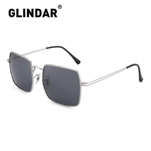 

polarized square sunglasses for women men metal frame sun glasses uv400, White;black