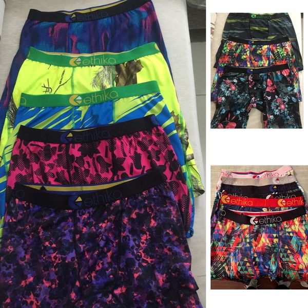 

random styles new man boxer shorts underpants ethika soft comfortable fashion elastic quick dry boxer underwear for men s~2xl, Black