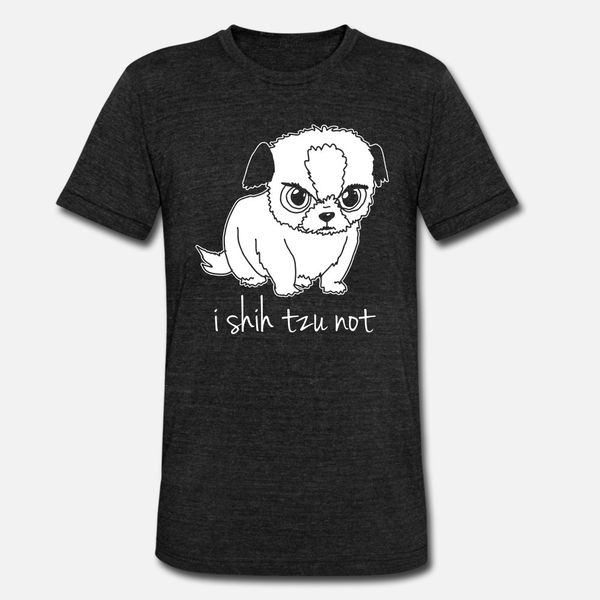 

i shih tzu not t shirt men print cotton round neck basic solid cute funny spring autumn outfit shirt