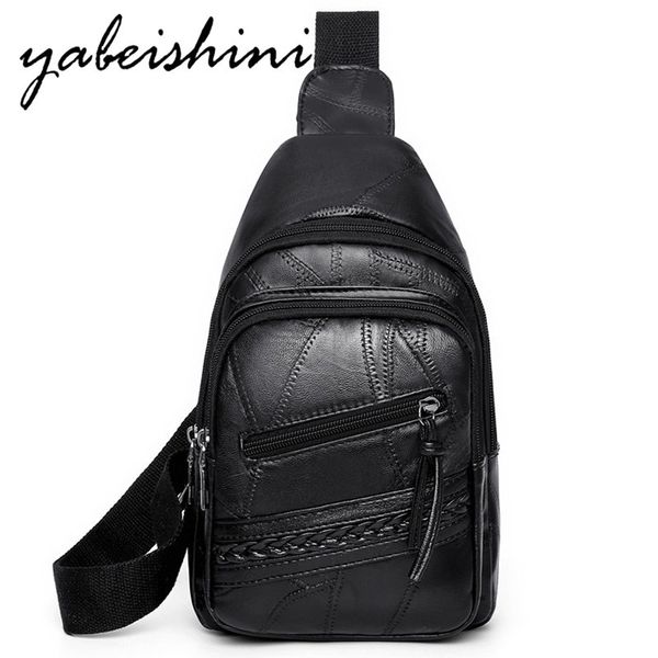 

100% real sheepskin chest bag shoulder bag women luxury messenger bags genuine leather bags for women 2020 sac main