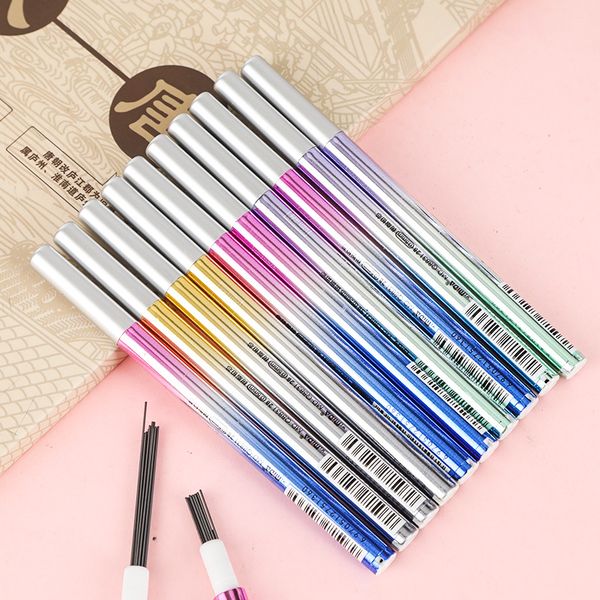 

48 boxes 2b lead refill for mechanical pencil school supplies kawaii stationery pencil lead 0.5mm 0.7mm writing accessories, Black;red