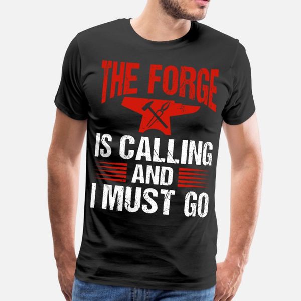 

forging knives and blades in fire when the forge t shirt men designing 100% cotton s-xxxl costume fitness comfortable summer style vintage