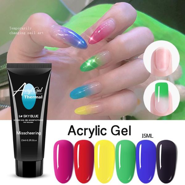 

nail gel temperature-changing crystal lengthening rapid cream 823, Red;pink