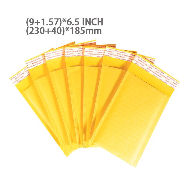 

golden brown paper bubble envelope bag(230+40)*185mm