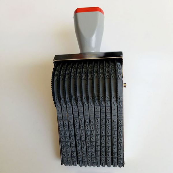 

scrapbooking roller stationery multipurpose rolling stamp 12 digit adjustable