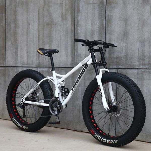 

26 inch 21-speed variable speed off-road beach snowmobile super wide 4.0 big tire mountain bike