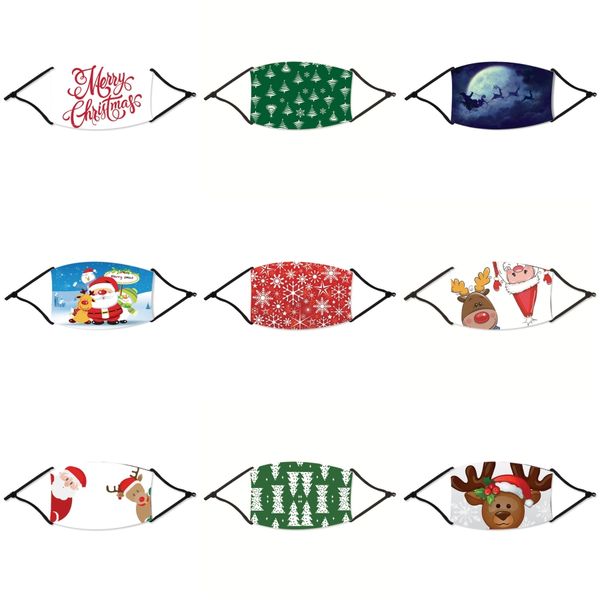 

new cotton dustproof christmas mask animation auspicious christmas mask#57633, Black