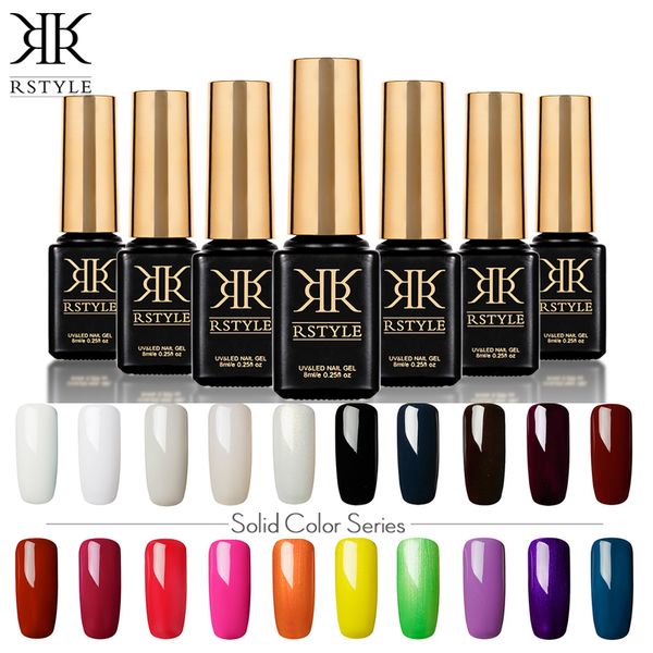 

rstyle 8ml 9001-9029 pure color soak off nail gel polish uv gel elegant nail polish long-lasting art varnish, Red;pink