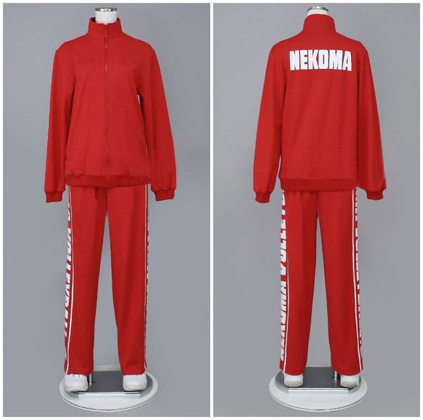 

haikyuu nekoma high school jersey kuroo tetsurou cosplay halloween costumes, Black;red