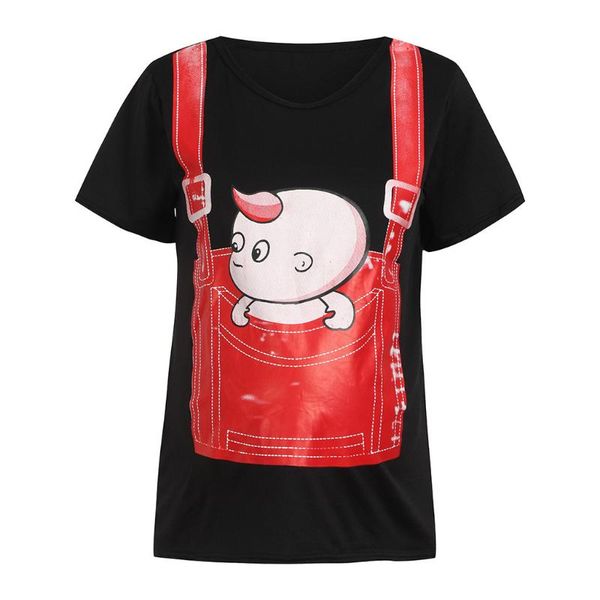

2020 new fashion new arrival women's maternity short sleeve cartoon pattern nursing baby clothes dropshipping sale, Slivery;white