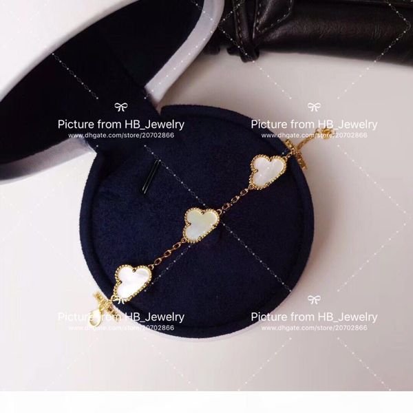 

have stamps high version luxury jewelry by uca five-flower designer bracelets for lady women party wedding for bride with box, Golden;silver