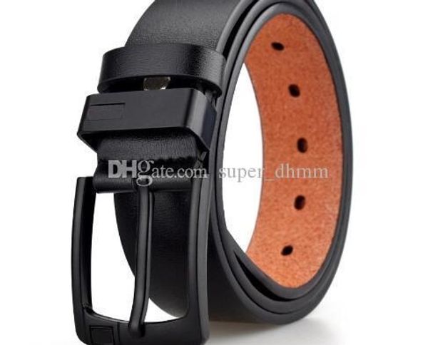 

new arrival designer pin buckle pu leather belts for men luxury belt brand leather mens belt male ceinture, Black;brown