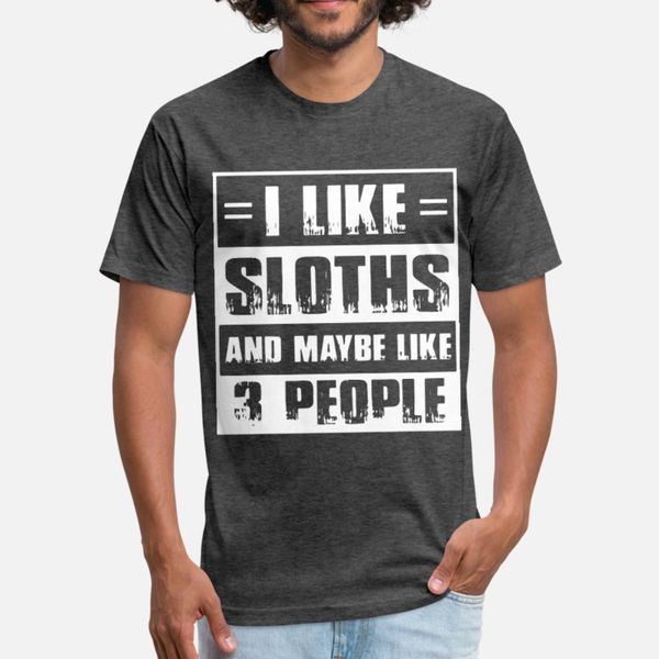 

i like sloth t shirt men personalized 100% cotton size s-3xl family anti-wrinkle comfortable spring leisure shirt