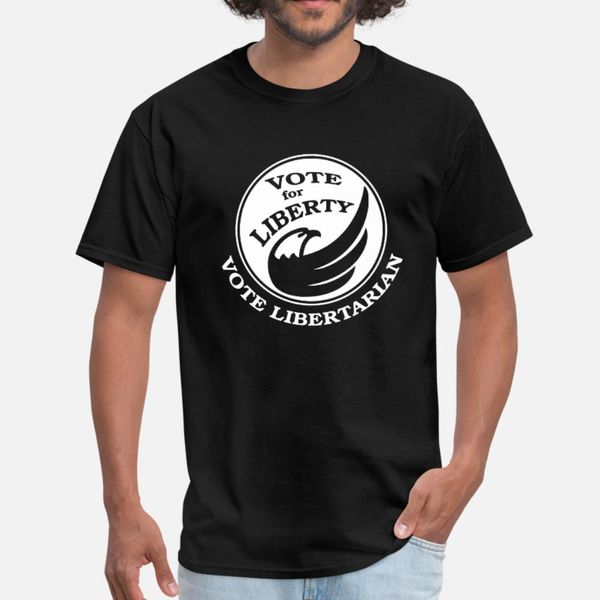 

vote libertarian t shirt men designing short sleeve round collar clothing gift comfortable spring autumn original shirt