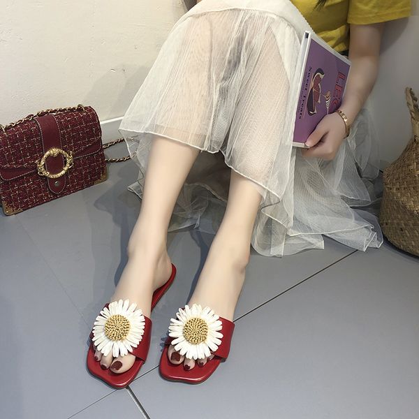 

padegao women flower slippers summer shoes women flip flops outdoor beach indoor leisure slippers ladies pdg961, Black