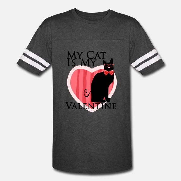 

cat my cat is my valentine t shirt men printing cotton s-xxxl formal cute comfortable summer pattern shirt