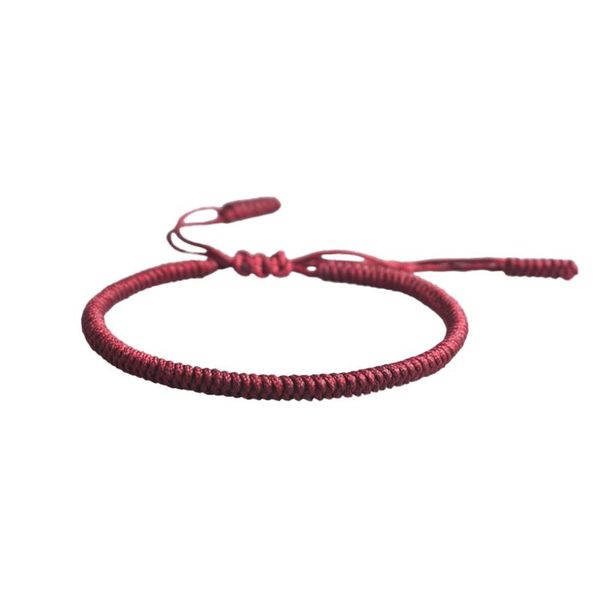 

2020 knot bracelet lucky rope chain handmake casual buddhism blessed bracelet good luck adjustable bangle women sale, Golden;silver