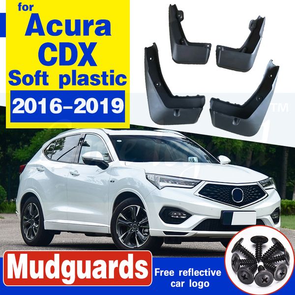 

mud-flaps for acura cdx 2016-2019 mudguard splash guard mudguards car accessories auto styling car front rear wheel fender 4pcs